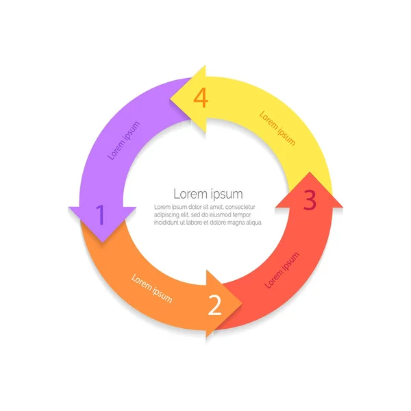 Ilustração do vetor do ícone do esquema de ciclo infinito — Vetor de Stock