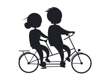 Mutlu dedesi gün üst düzey çift bisiklet üzerinde