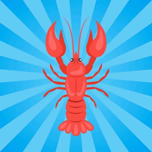 가재 또는 가재, 민물 가재 Yabbies — 스톡 벡터