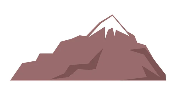 Скелясті гори ізольовані ілюстрації на білому — стоковий вектор