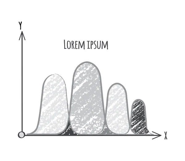 Abgerundete Grafik mit Überschrift-Vektor-Illustration — Stockvektor