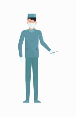 Doktor neşter simge vektör çizim ile