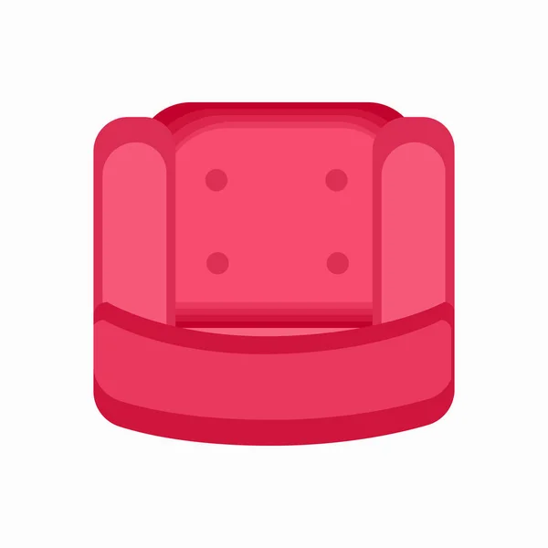 Rosa Sieb Sessel Symbol Vektor Illustration — Stockvektor
