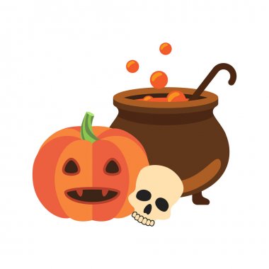 Cadılar Bayramı posteri vektör çizim