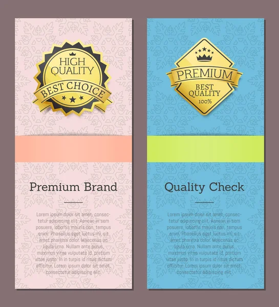 Премиум бренда Высокое качество проверки дизайн логотипа — стоковый вектор