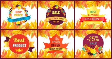 Sonbahar Satılık özel indirim vektör çizim