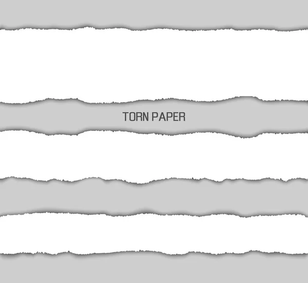 破れた紙画像デザイン ベクトル図 — ストックベクタ