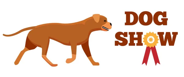 Премия "Шоу собак" за дизайн ленточных собак — стоковый вектор