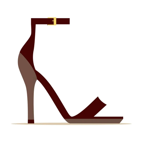 Scarlet pasek kostki buty ilustracja na białym tle — Wektor stockowy