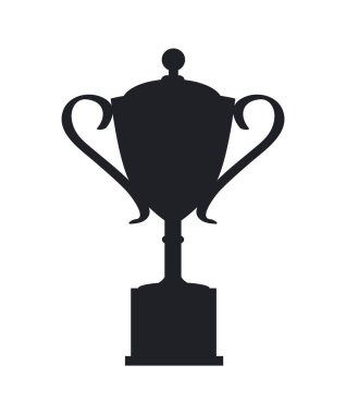 Beyaz arka plan üzerinde izole ödül Kupası Ödülü simgesi