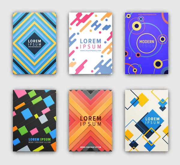 Modern Design Cover Collection Vector Illustration