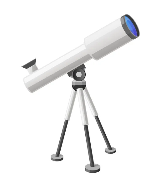 Telescope View from Right Isolated Illustration — Stock Vector