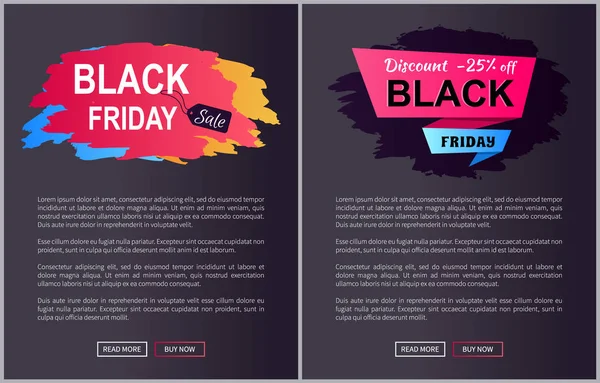 Black Friday Vente -25 Off Illustration vectorielle — Image vectorielle