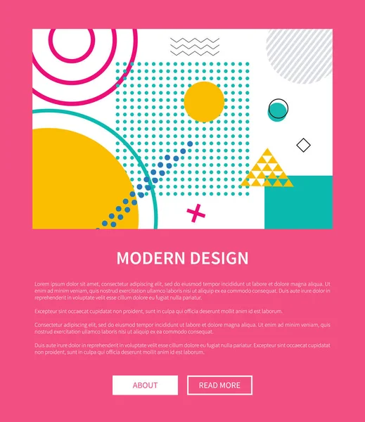 Design moderne Page Web Rose Illustration vectorielle — Image vectorielle