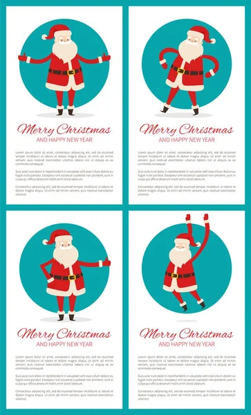 Feliz Navidad y texto, ilustración vectorial — Vector de stock