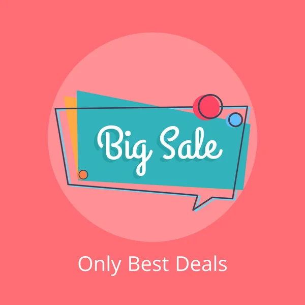 Seules les meilleures offres Big Sale dans Speech Bubble Vector — Image vectorielle