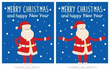 Merry Christmas mutlu yeni yıl Poster Santa kar