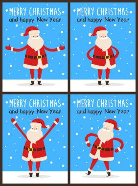 Mutlu Noeller ve mutlu yeni yıl Noel Baba