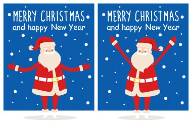Merry Christmas mutlu yeni yıl Poster Santa kar