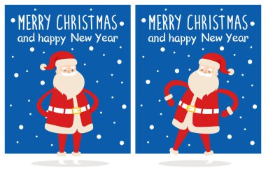 Merry Christmas mutlu yeni yıl Poster Santa kar
