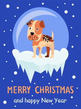 Merry Christmas mutlu yeni yıl vektör çizim