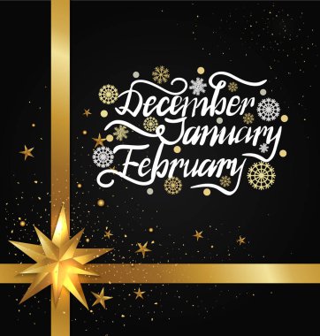 Aralık Ocak Şubat kış ay yazıt