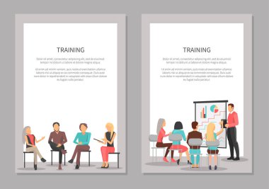 İşçiler, konferans oturan insanlar için eğitim