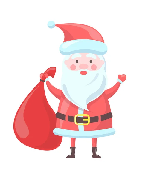 Santa Claus Traditional Image Vector Illustration — Stock Vector