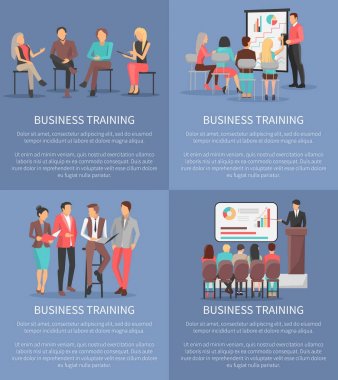 Simgeler vektör çizim toplantı iş kümesi