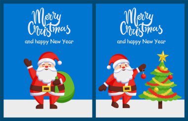 Neşeli Noel mutlu yeni yıl Poster Noel ağacı çanta