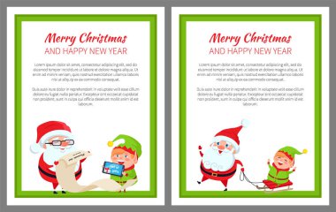 Merry Christmas mutlu yeni yıl parlak Poster