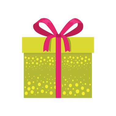 Kağıt ambalaj üzerinde dekoratif çizim ile hediye kutusu