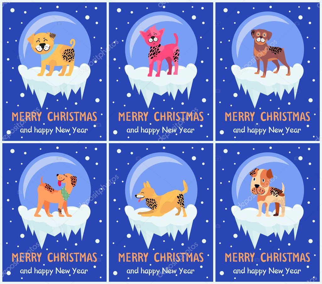 Merry Christmas and Happy New Year Festive Posters