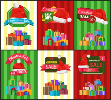 Büyük Set Noel satış reklam Promo posterler