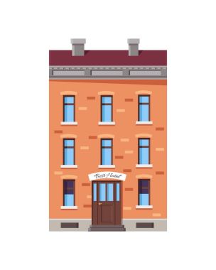 Best Hotel çatı vektör çizim ile görüntü