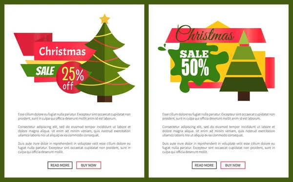 Venta de Navidad Off Card Vector Illustration — Vector de stock