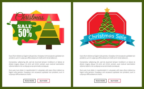 Natale Vendita Off Card vettoriale Illustrazione — Vettoriale Stock