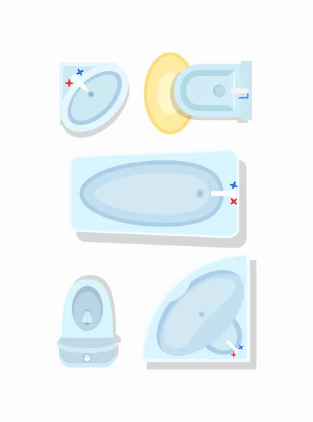 Muebles de baño Icono Vector Ilustración — Vector de stock