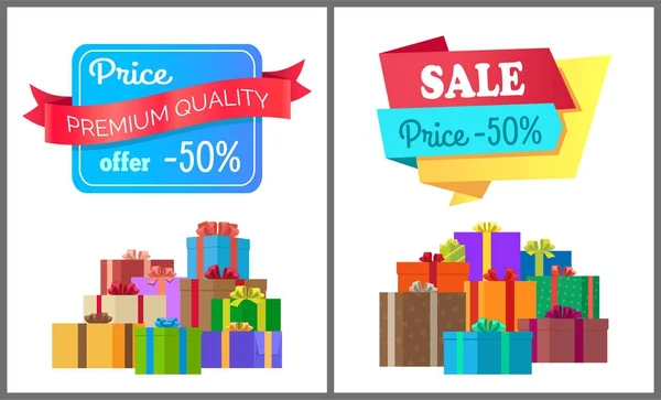 Premium jakości cena oferty specjalne wyłącznej sprzedaży — Wektor stockowy