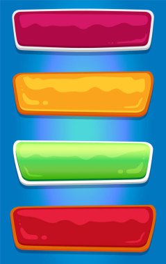 Tuşlar parlak renkli desenleri