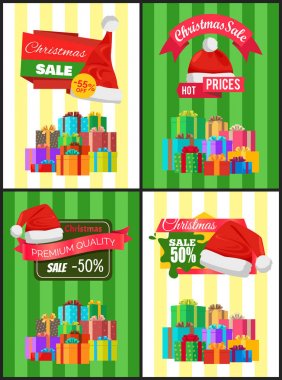 Tatil için indirim Noel posterler sunar