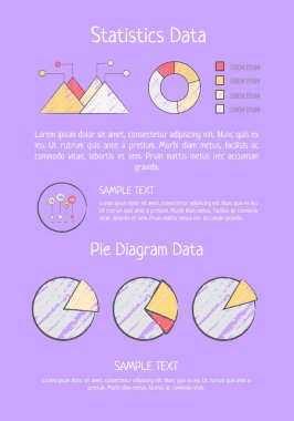 İstatistik veri analizi vektör çizim