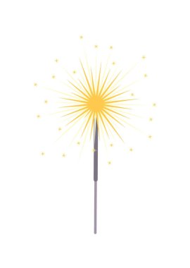 Bengal ışık Closeup simge vektör çizim