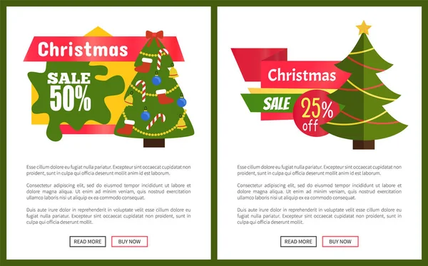 Boże Narodzenie sprzedaż 55 Off karty wektor ilustracja — Wektor stockowy