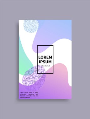 Fütüristik afiş arka plan vektör ile