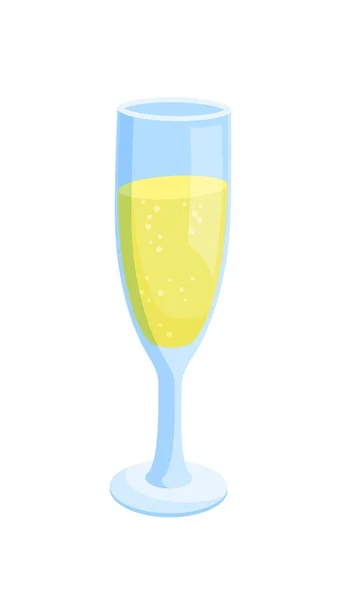 Glass Filled with Drink Icon Vector Illustration — Stock Vector