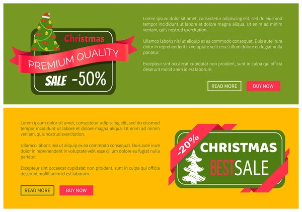 Tarjeta de venta de Navidad de precio caliente de calidad premium — Vector de stock