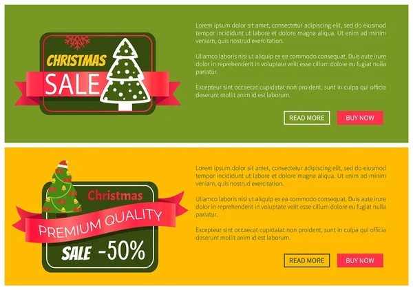 Vánoční prodej horké ceny 20 koupit teď plakáty — Stockový vektor