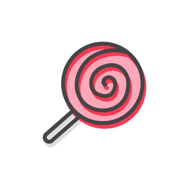Lolipop geleneksel şeker vektör çizim