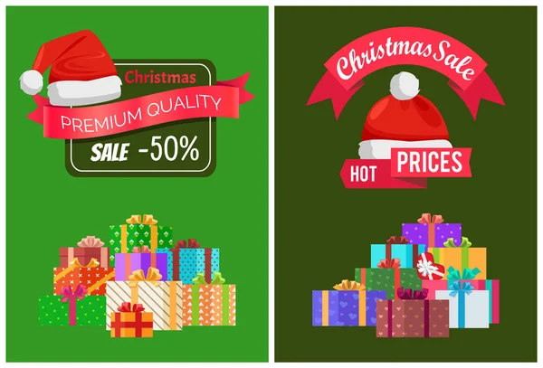 Venta de Navidad en Productos de Calidad Premium — Vector de stock